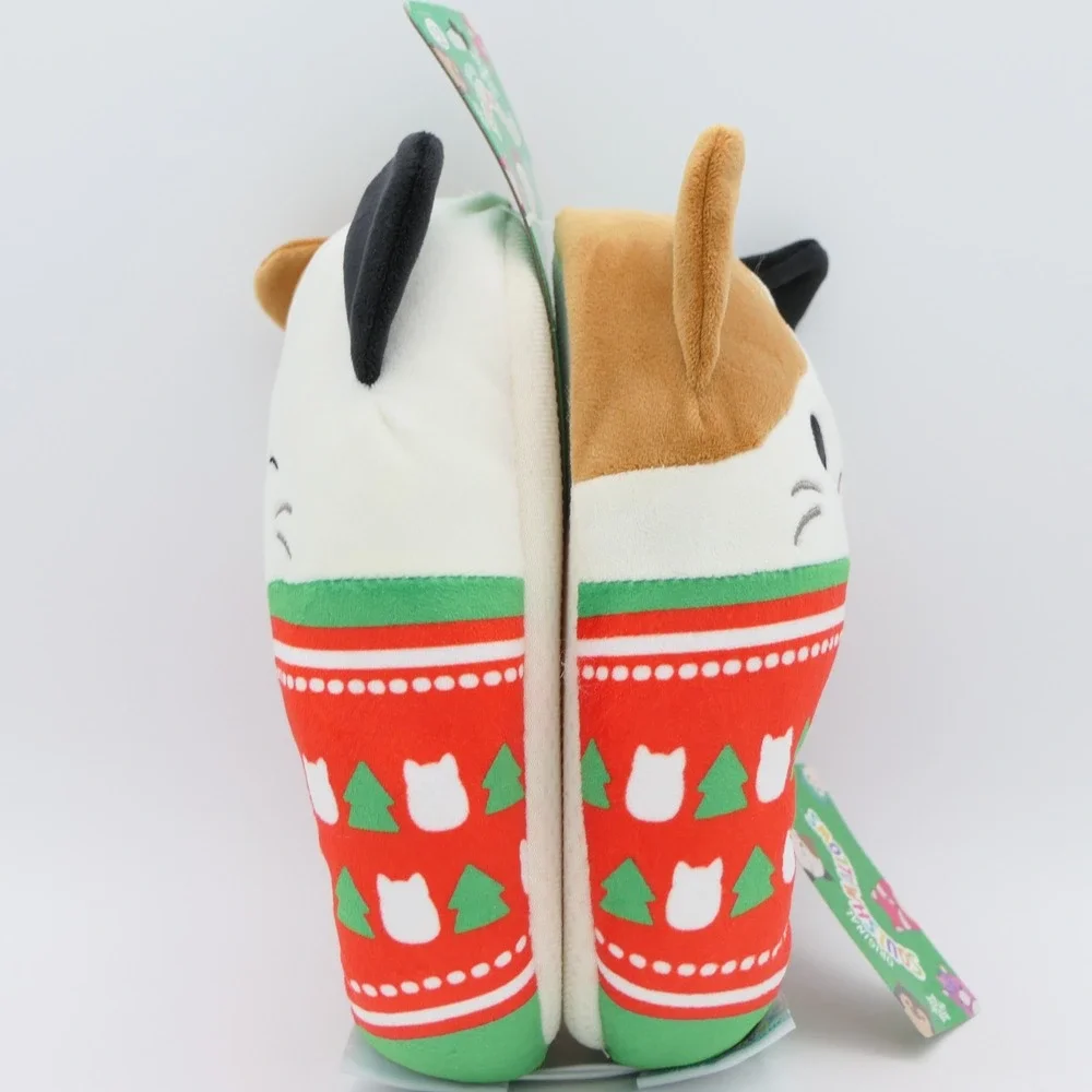 Original Squishmallows Cam The Calico Christmas Cat Slippers Size 11-12 Youth